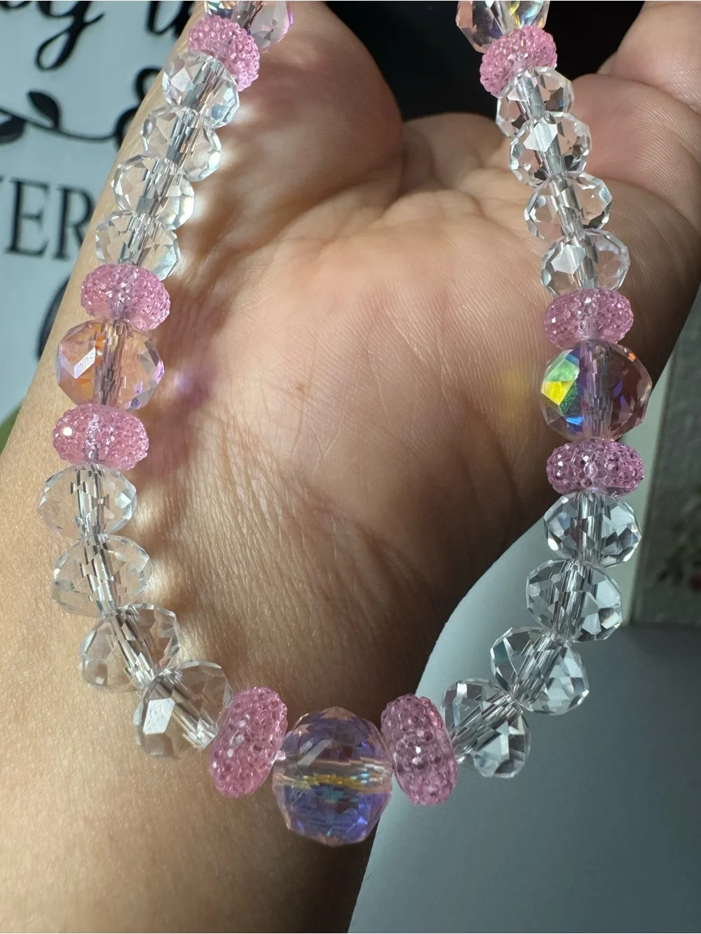 Bling Bling Crystal and Pink Phone/Key/Bag Chain #P1073